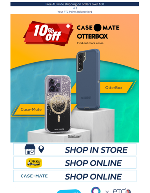 HOT DEAL🔥10% OFF FOR ALL THE CASE-MATE AND OTTERBOX!