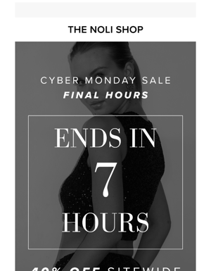 🕚 FINAL HOURS TO SAVE