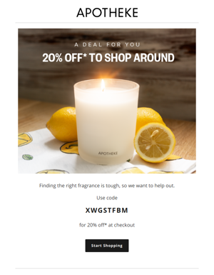 20% Off To Find Your Fragrance