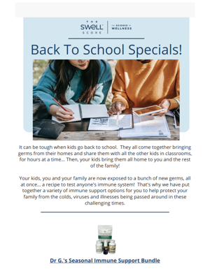 Strengthen Your Immune System For Back To School Season