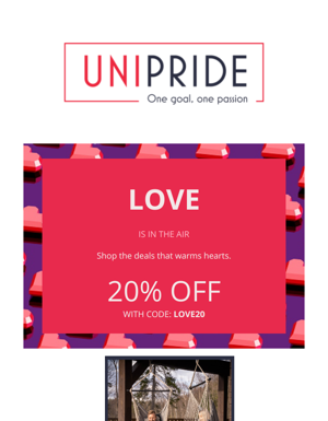 Spread The Love This Valentine's Day With 20% Off! Hurry, Offer Ends Soon!"