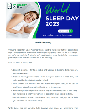 World Sleep Day: Wake Up Refreshed 😴