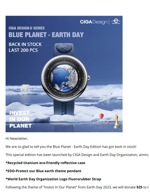 Blue Planet - Earth Day Edition Is Back In Stock Now!