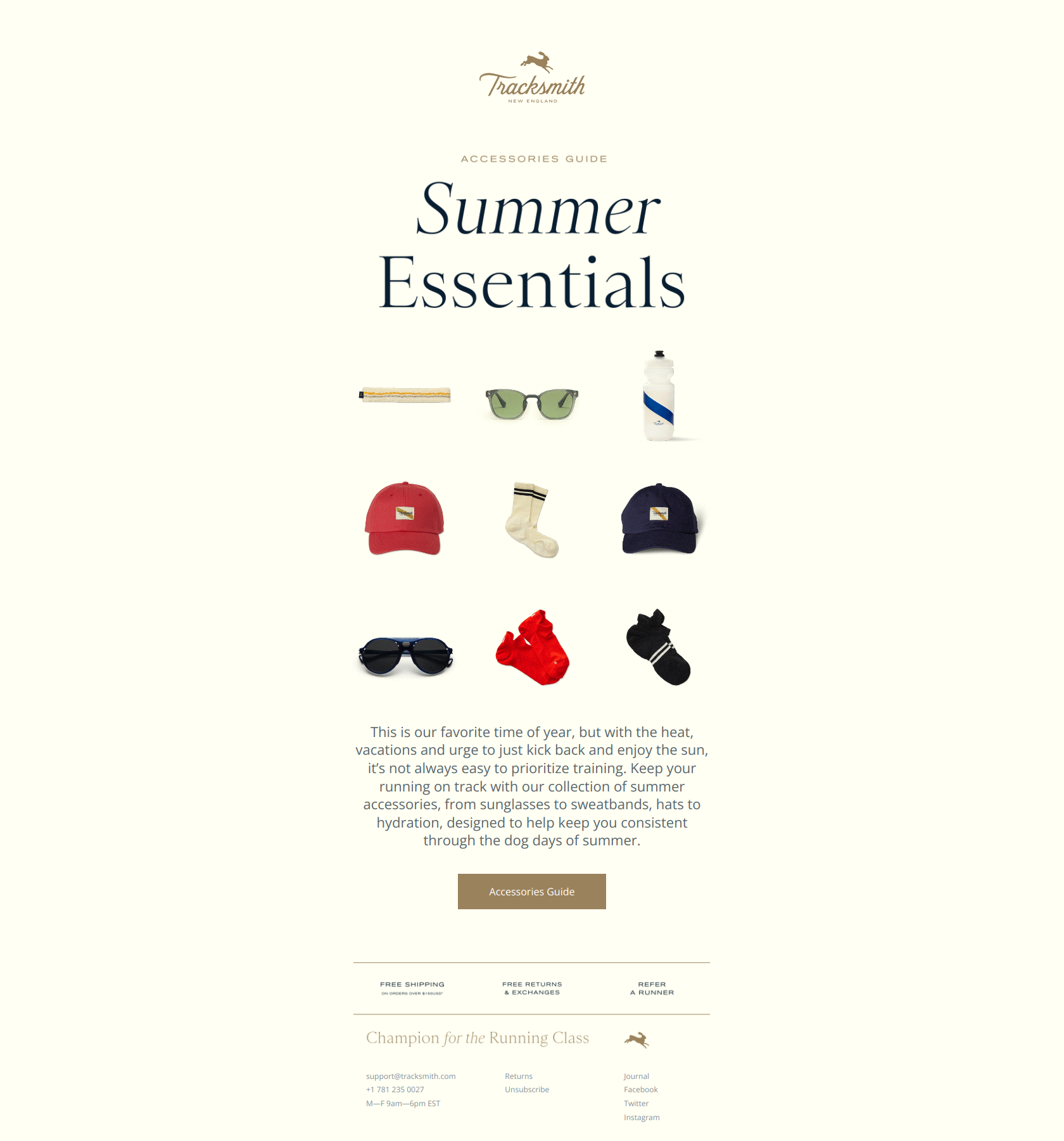 Get Set for Summer - Tracksmith Newsletter