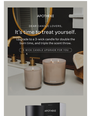 Treat Yourself To A Luxe 3-wick Candle