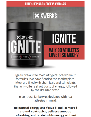 IGNITE: Why Do Athletes Love It So Much?