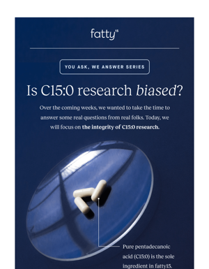 The Scientific Integrity Behind C15:0 Research