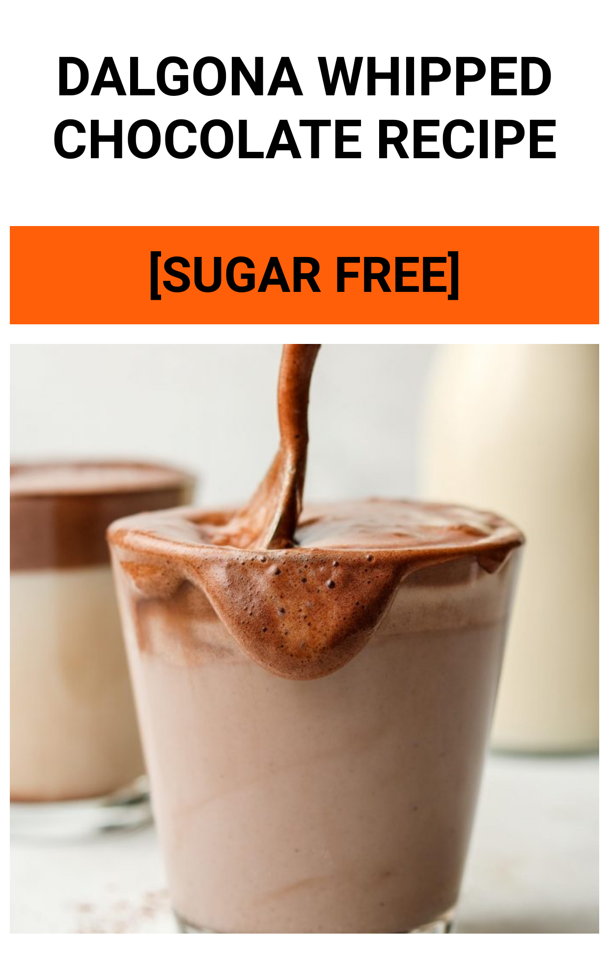 Dalgona Whipped Chocolate RECIPE