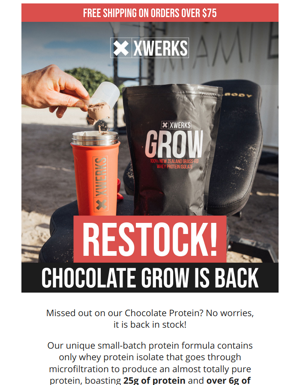 Restock! Chocolate Grow Is Back