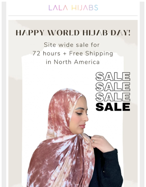 SALE ALERT: Happy World Hijab Day!