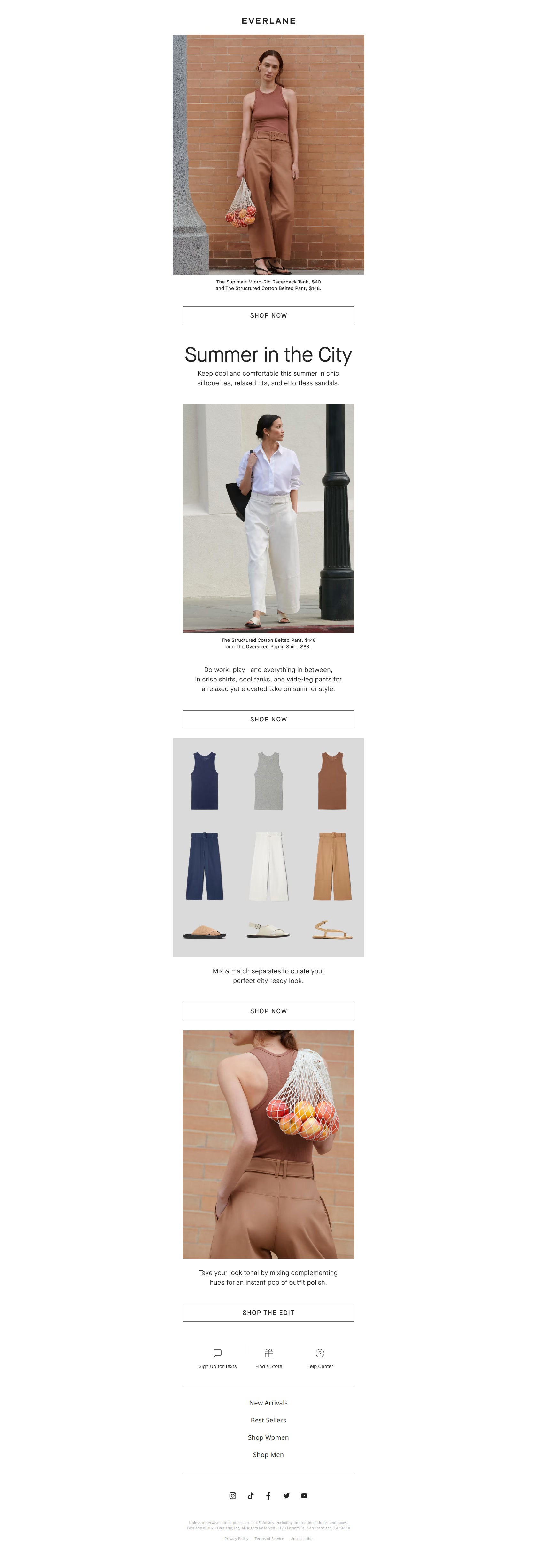 City Summer Style Made Easy - Everlane Newsletter