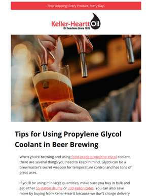 Tips For Using Propylene Glycol Coolant In Beer Brewing 🍻