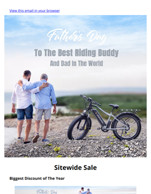 Father’s Day - Biggest Discount Of The Year