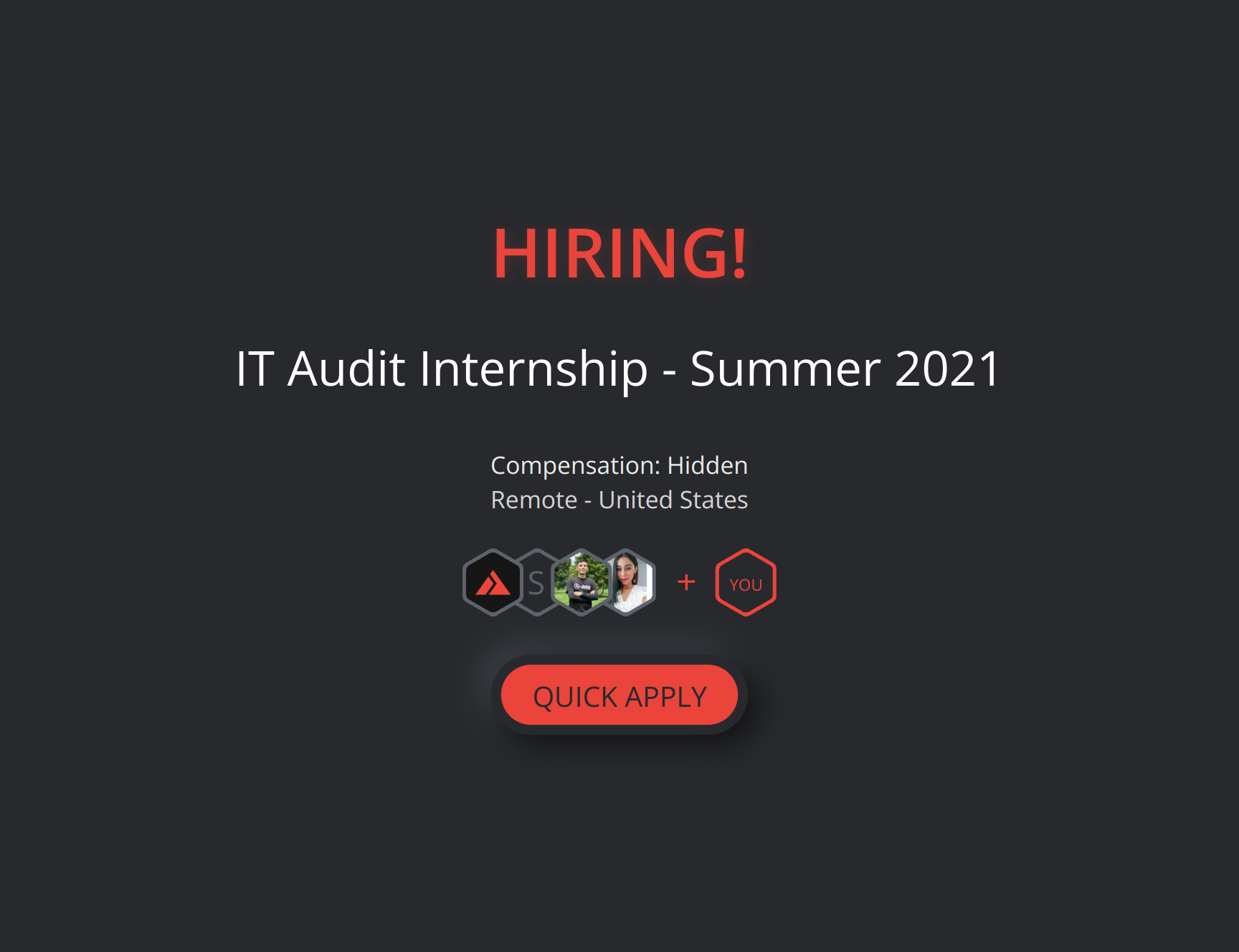 IT Audit Internship Summer 2021