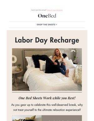 Labor Day Recharge: 20% Off Time-Saving Sheets!