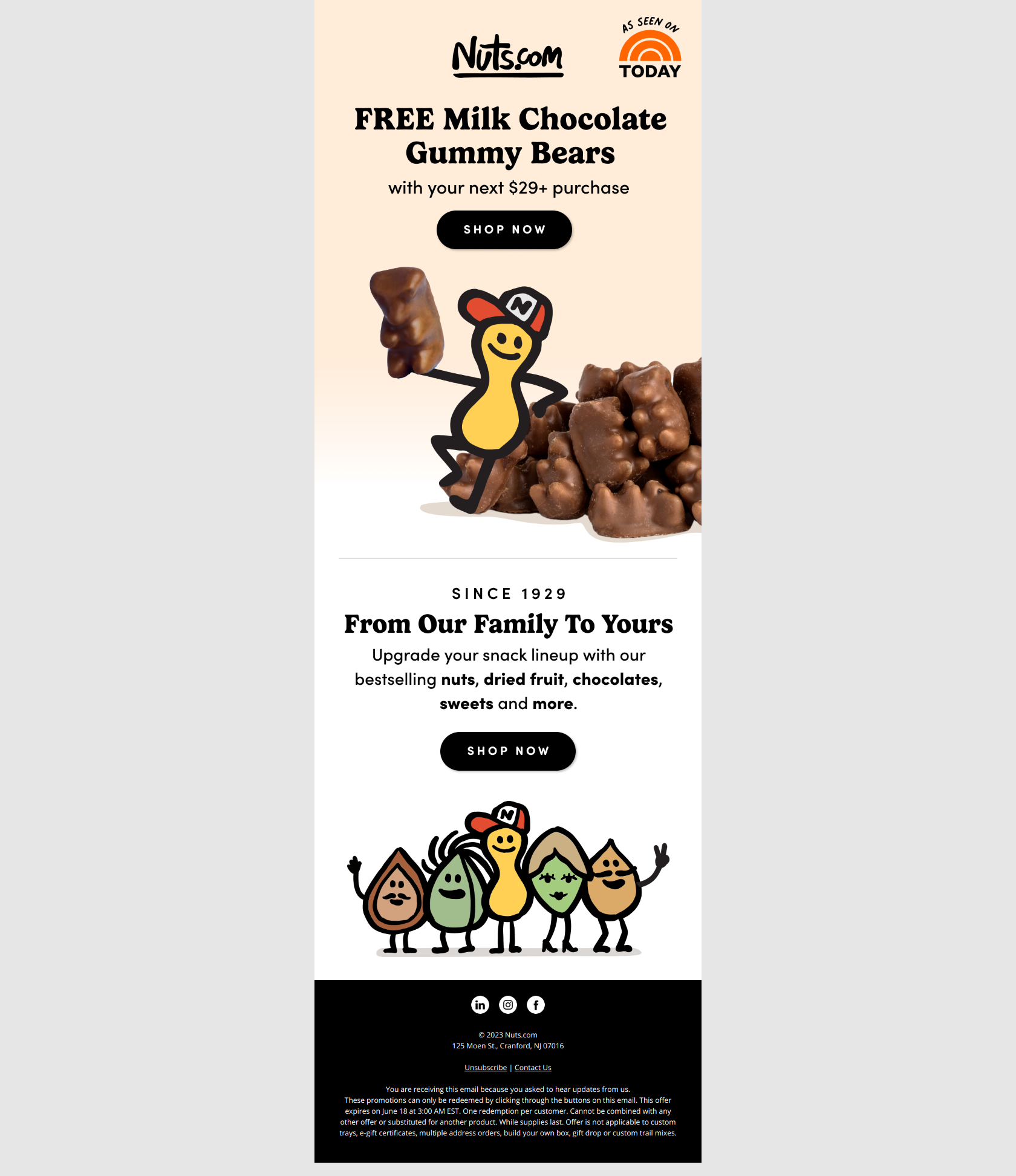 FREE Chocolate Gummy Bears 🐻❤️ - Nuts.com Newsletter