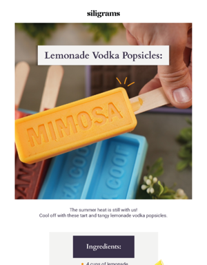 A Must-try! Lemonade Vodka Popsicles