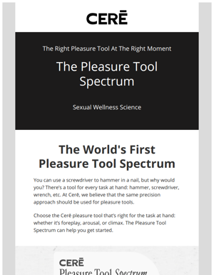 Introducing The Pleasure Tool Spectrum