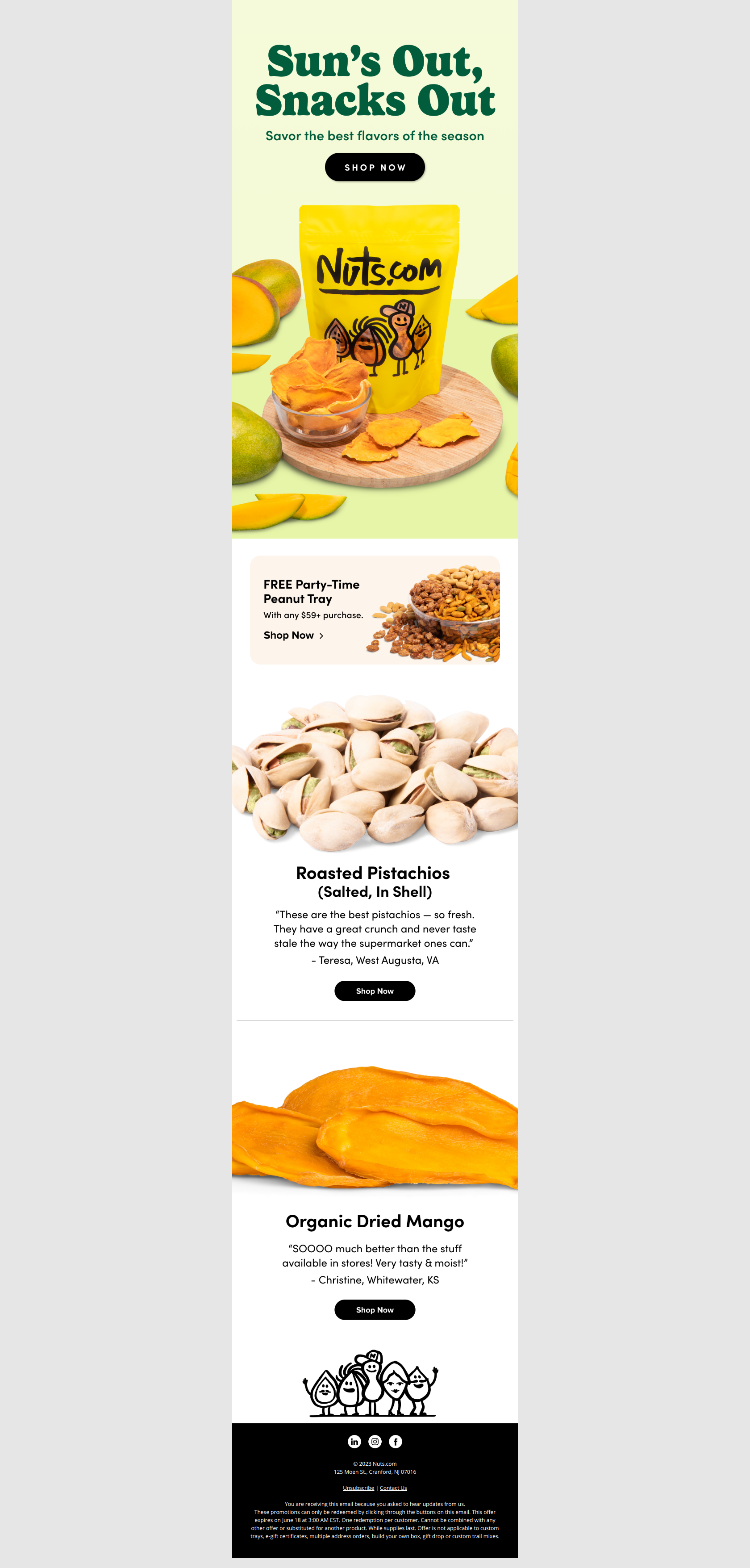 Your Summer Snack Game = Upgraded - Nuts.com Newsletter