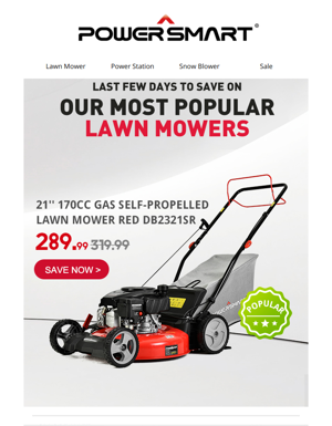 Grab A Best-Selling Mower Before Prices Rise!