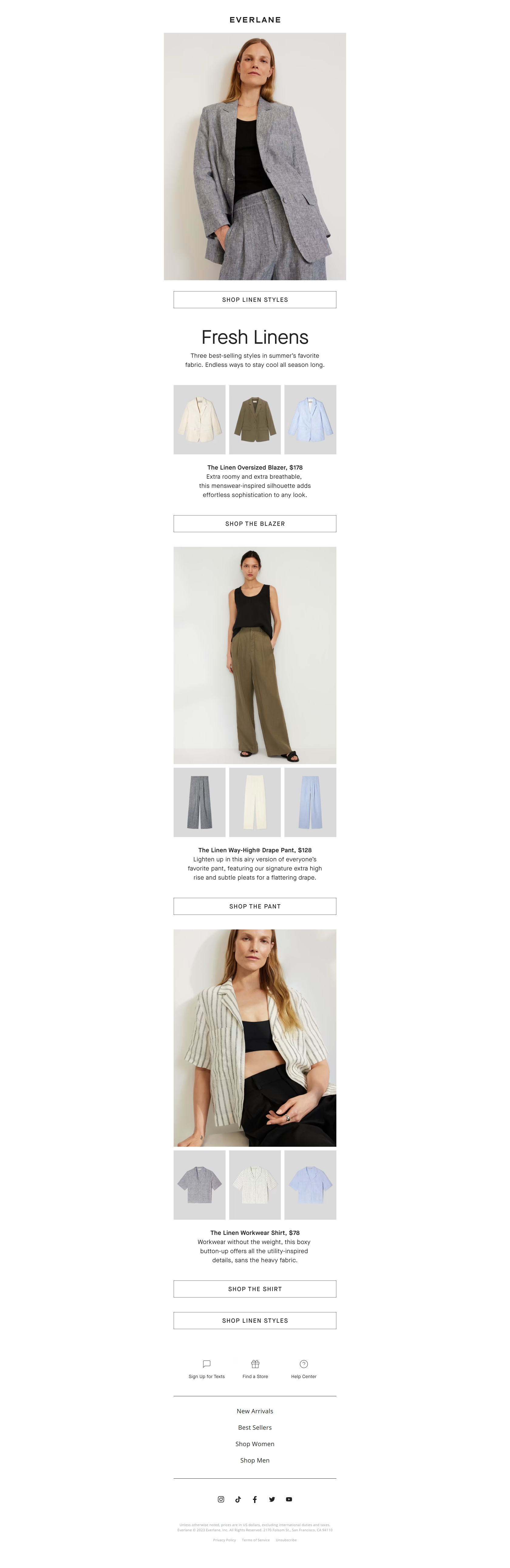 All About Linen - Everlane Newsletter