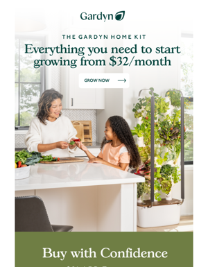 Start Growing Today From Just $32/month 🌱