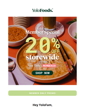 20% Off Storewide To Members