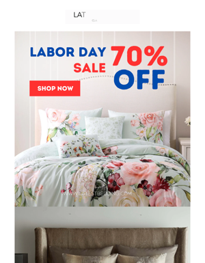 Labor Day Sale | New Stock  | By Latest Bedding