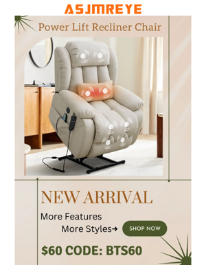 New Arrivals! Up To 38% Off Quality Recliners!