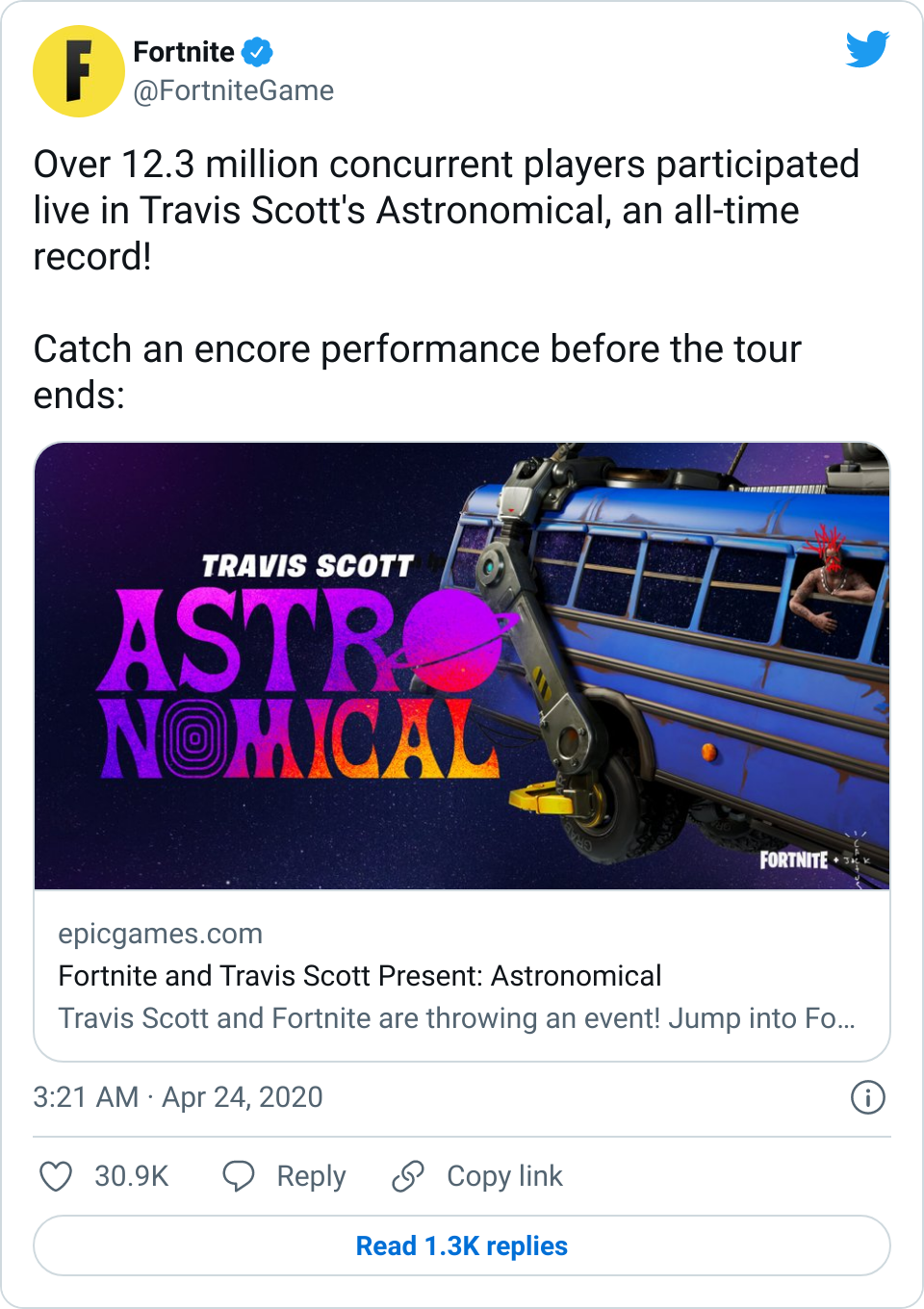 Image for Example: Twitter Tweet Screenshot