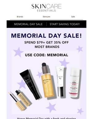 Celebrate Memorial Day With 35% Off
