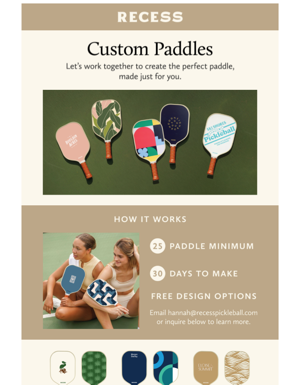 Custom Pickleball Paddles 🏓