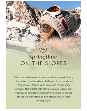 Hit The Slopes This Spring
