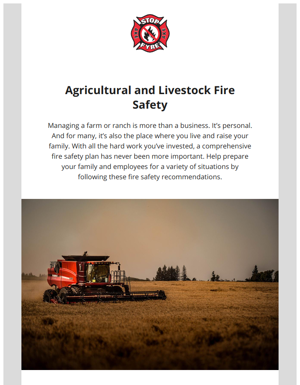 Agricultural And Livestock Fire Safety!