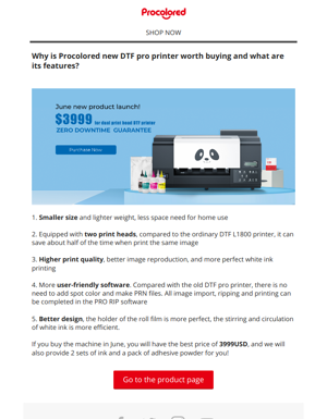 Why Is Procolored New DTF Pro Printer Worth Buying And What Are Its Features?