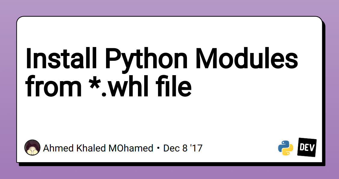 Python modules