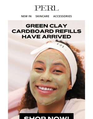 Green Clay Cardboard Refills Have Arrived! 💚