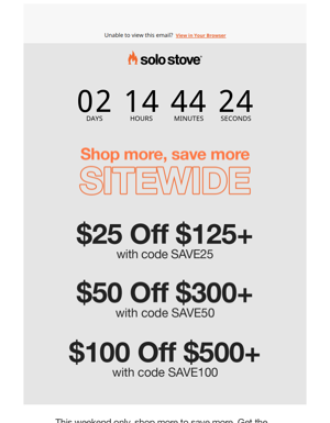 Shop More, Save More Sitewide