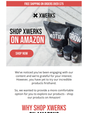 Shop XWERKS On Amazon