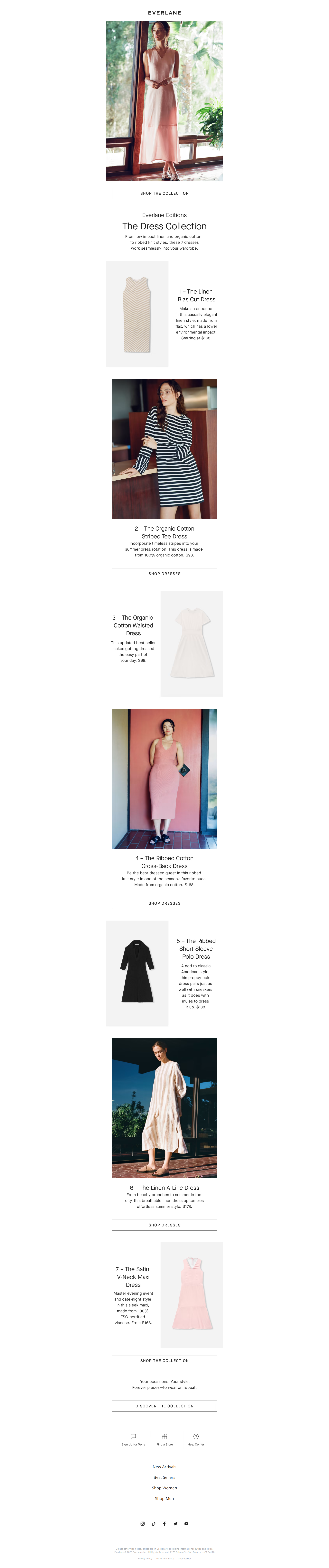 We Have New Summer Dresses - Everlane Newsletter