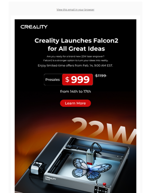 Creality Launches Falcon2 For All Great Ideas
