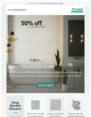 Spring Sale Started | 50% Off On Sample Orders | Up To 40% Off On Marble & Porcelain Tiles