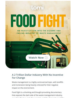 Food Fight: A Shocking & Thought-Provoking Documentary About The Waste Management Industry