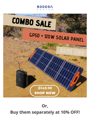 📢Save $150! Grab This Combo Offer For Solar Panel And Power Station!