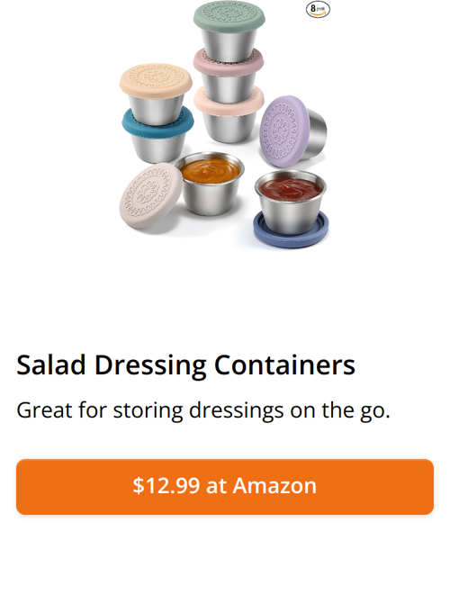 Salad Dressing Containers