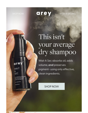 A Dry Shampoo That Delays The Grey?!