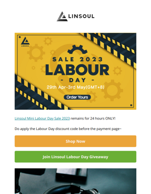 📢LAST DAY | Linsoul Mini Labour Day Sale 2023
