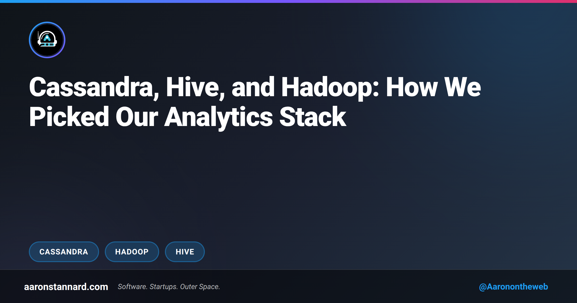Cassandra, Hive, and Hadoop: How We Picked Our Analytics Stack ...