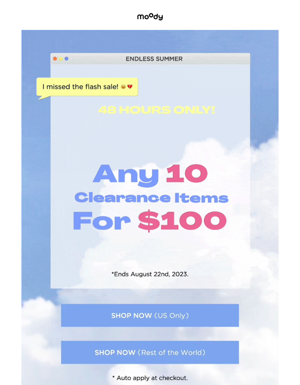 10 Clearance Items For Just $100