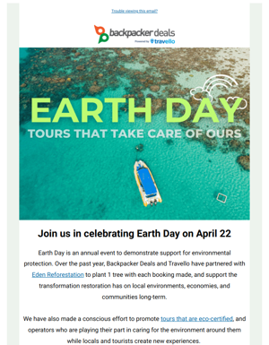 Earth Day: Tours That Care For Ours 🌎🐳